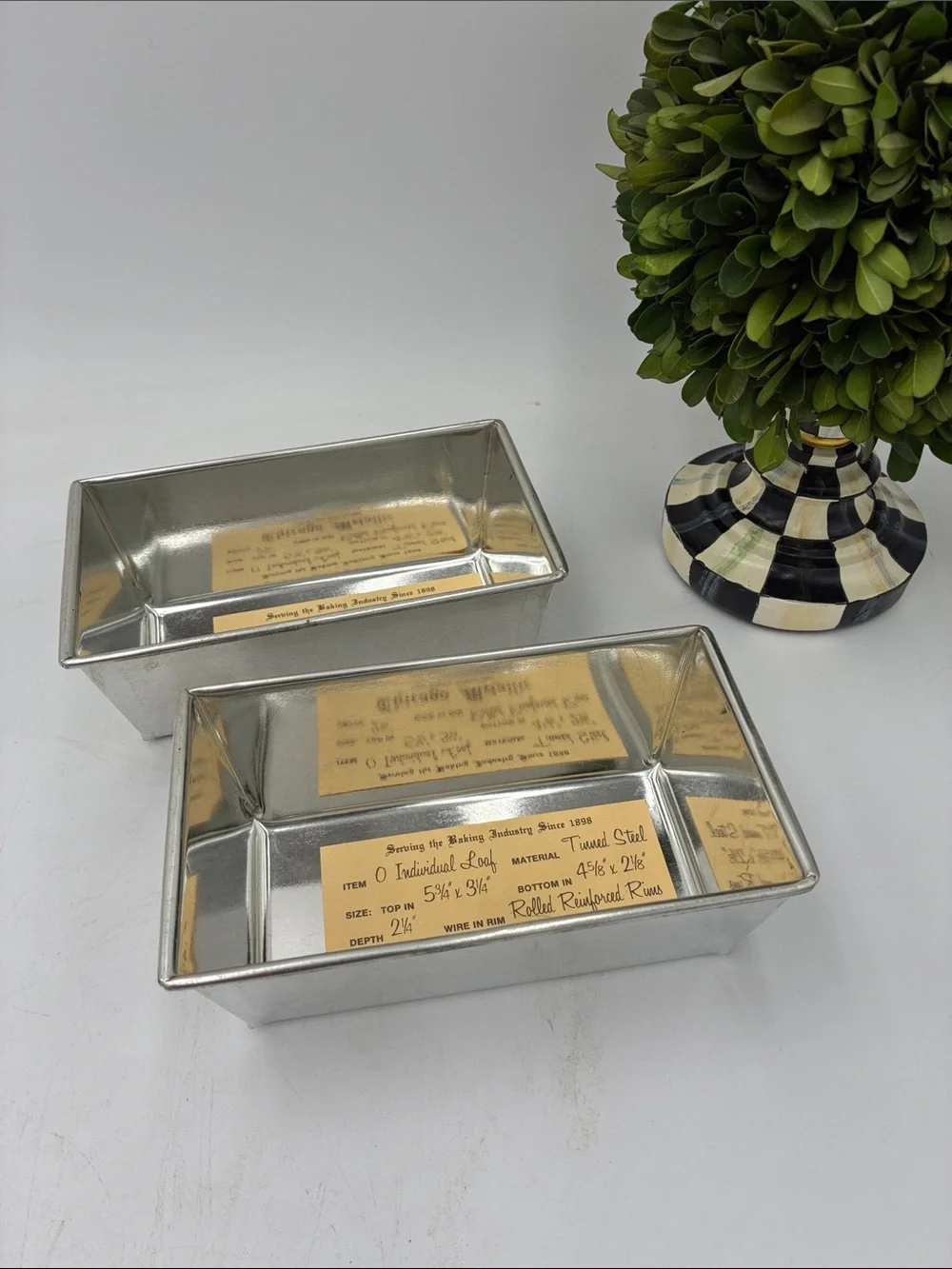 Chicago Metallic Tinned Steel Individual Loaf Pan